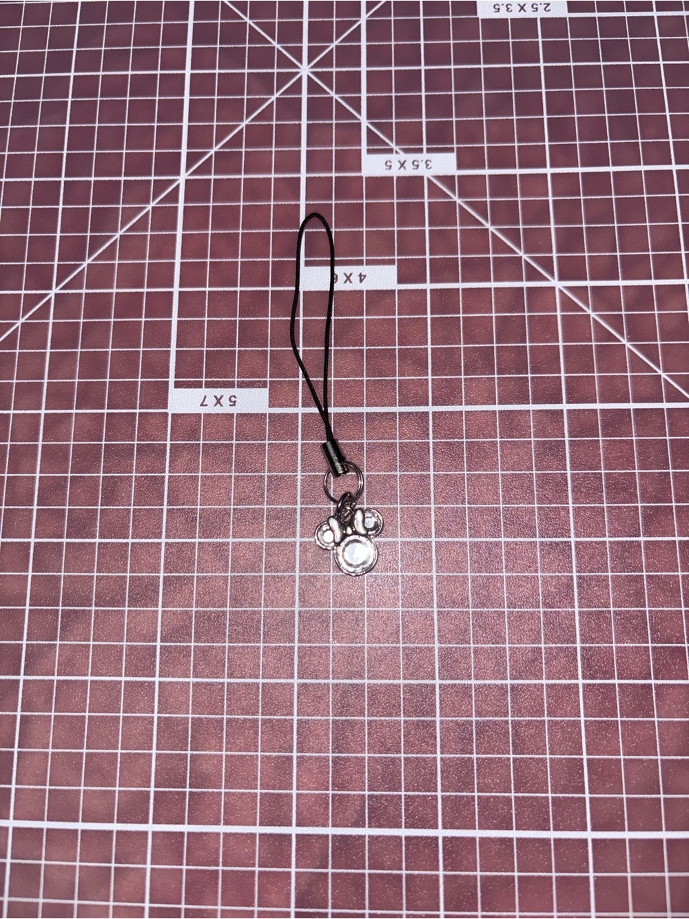 Handmade Minnie Ears Phone Charm